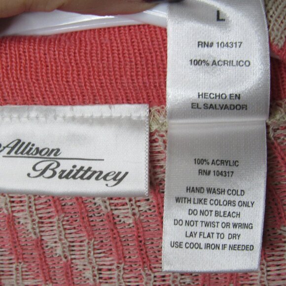 Allison Brittney Sz L Cardigan - Picture 2 of 3